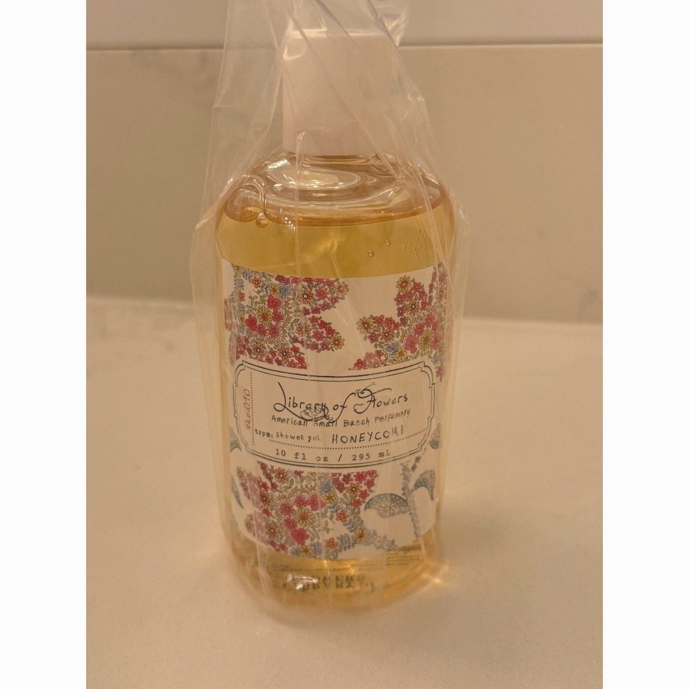 Library of Flowers Honeycomb Shower Gel 10 oz Body Wash New Sealed